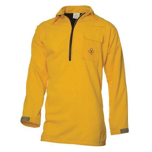 Wildland Fire Shirt, M, Yellow, Zipper