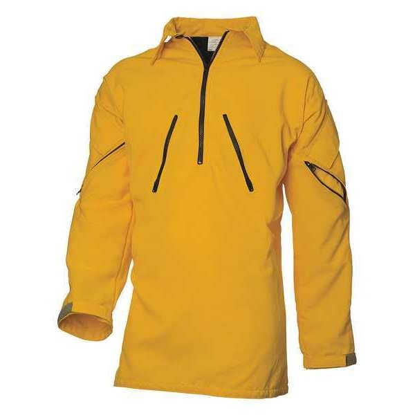 Wildland Fire Shirt, M, Yellow, Zipper