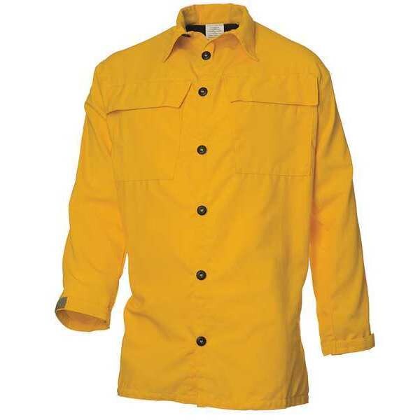 Wildland Fire Shirt, 2XL, Yellow, Button