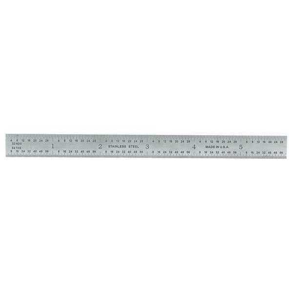 Ruler, Stainless Steel, 6 In Length