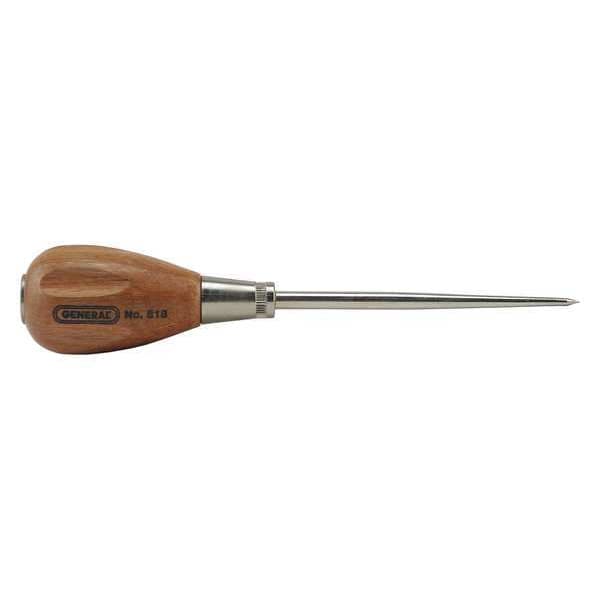 Scratch Awl, 6-7/8OAL, 3-3/4L x 3/8D Shank