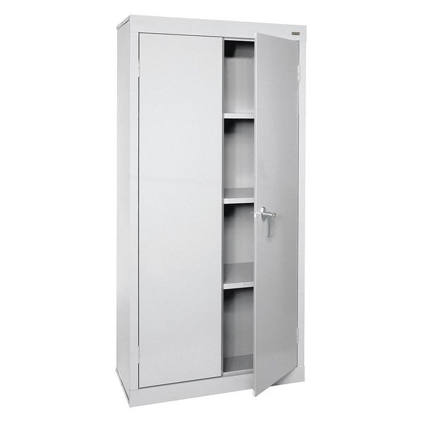 24 ga. ga. Steel Storage Cabinet, 30 in W, 72 in H, Stationary