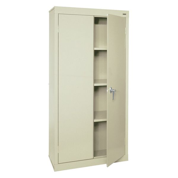 24 ga. ga. Steel Storage Cabinet, 30 in W, 72 in H, Stationary