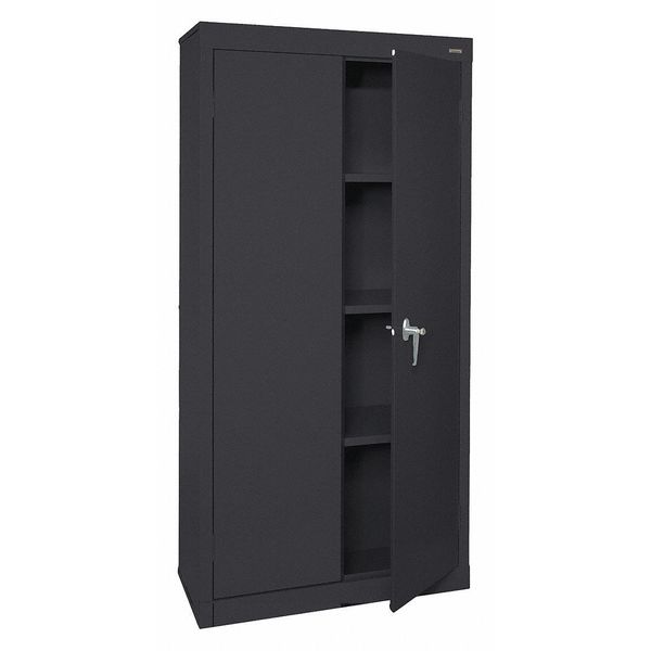 24 ga. ga. Steel Storage Cabinet, 30 in W, 72 in H, Stationary