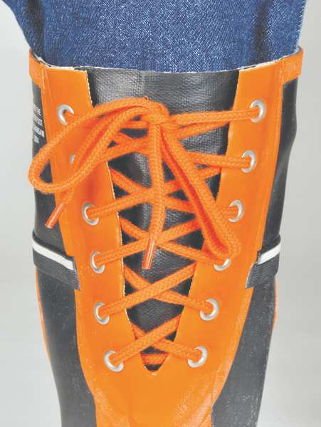 Size 12 Unisex Steel Rubber Boot, Orange/Black