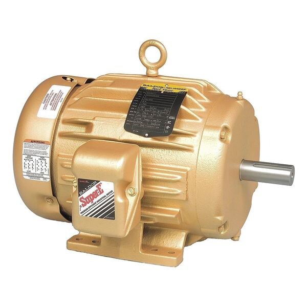 3-Phase General Purpose Motor, 3 HP, 182T Frame, 208-230/460V AC Voltage, 1,755 Nameplate RPM