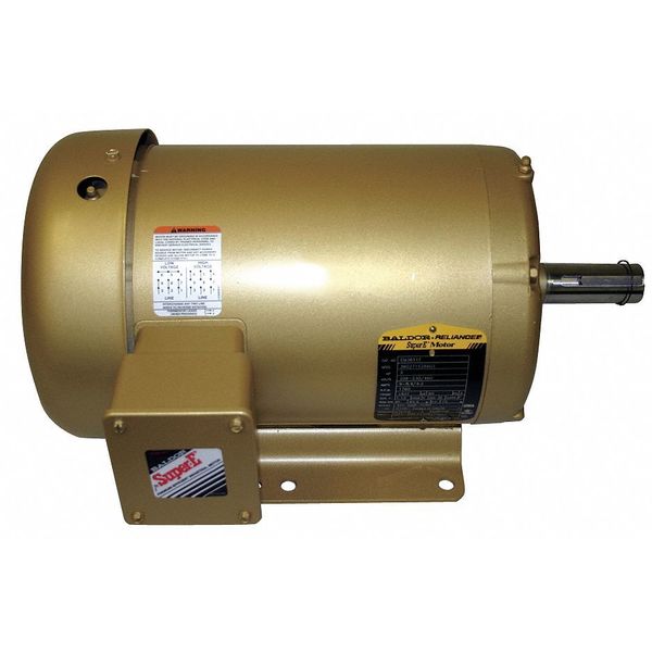 3-Phase General Purpose Motor, 10 HP, 215T Frame, 208-230/460V AC Voltage, 3,490 Nameplate RPM
