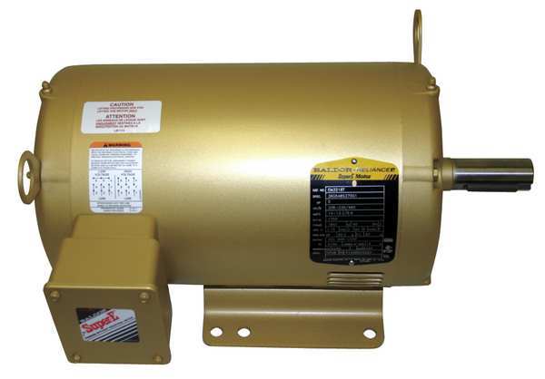 3-Phase General Purpose Motor, 5 HP, 215T Frame, 208-230/460V AC Voltage, 1,160 Nameplate RPM