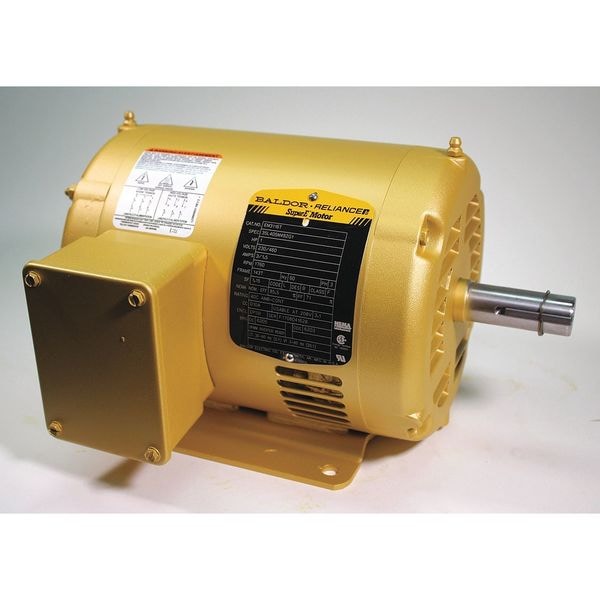 3-Phase General Purpose Motor, 1 HP, 143T Frame, 208-230/460V AC Voltage, 1,760 Nameplate RPM