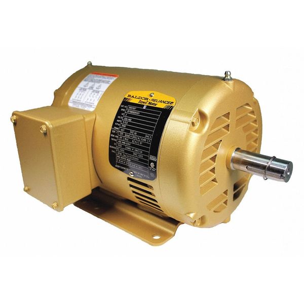 3-Phase General Purpose Motor, 2 HP, 145T Frame, 208-230/460V AC Voltage, 3,450 Nameplate RPM