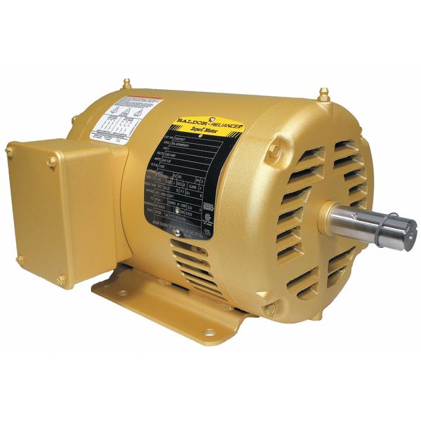 3-Phase General Purpose Motor, 1 HP, 145T Frame, 208-230/460V AC Voltage, 1,155 Nameplate RPM