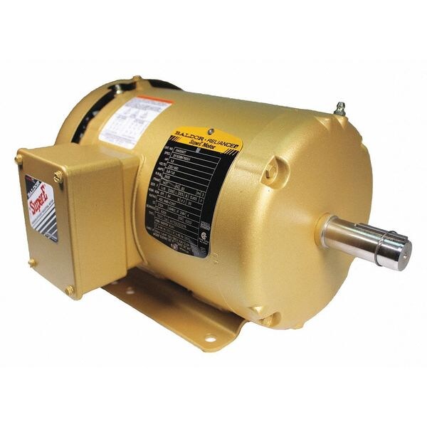 3-Phase General Purpose Motor, 1 1/2 HP, 143T Frame, 208-230/460V AC Voltage, 3,500 Nameplate RPM