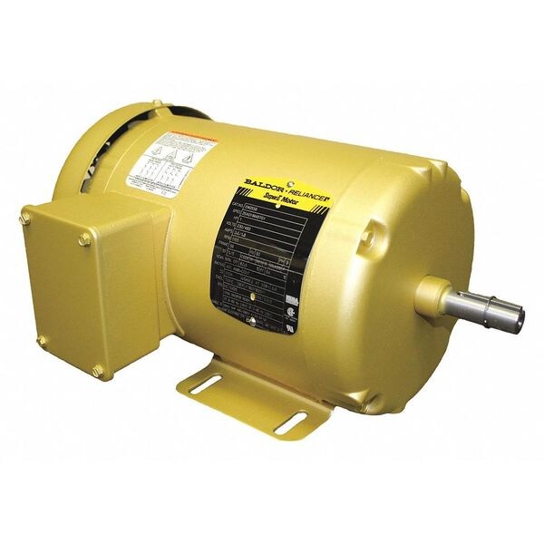 3-Phase General Purpose Motor, 1 HP, 56 Frame, 208-230/460V AC Voltage, 1,155 Nameplate RPM