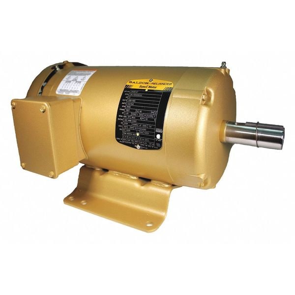 3-Phase General Purpose Motor, 3 HP, 182T Frame, 208-230/460V AC Voltage, 3,450 Nameplate RPM