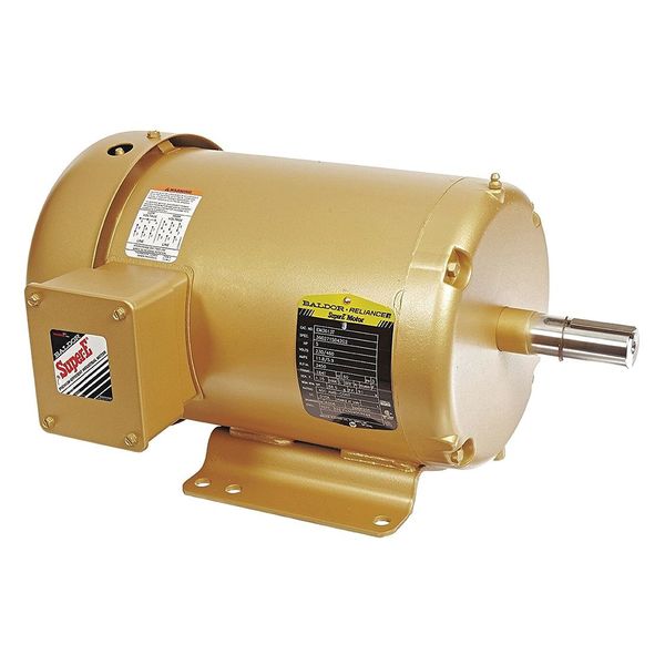 3-Phase General Purpose Motor, 5 HP, 184T Frame, 230/460V AC Voltage, 3,450 Nameplate RPM