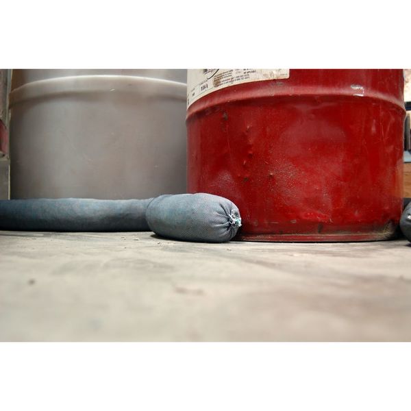 Sorbents, 17 gal/pk; 2.8 gal/sock, Universal Absorbed, Gray, Polypropylene, 6 PK