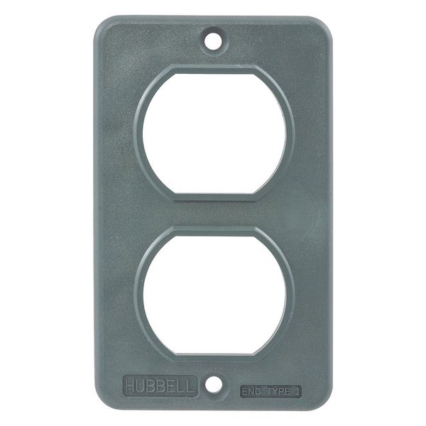 1 -Gang Vertical Outlet Box Plate, 2-13/64