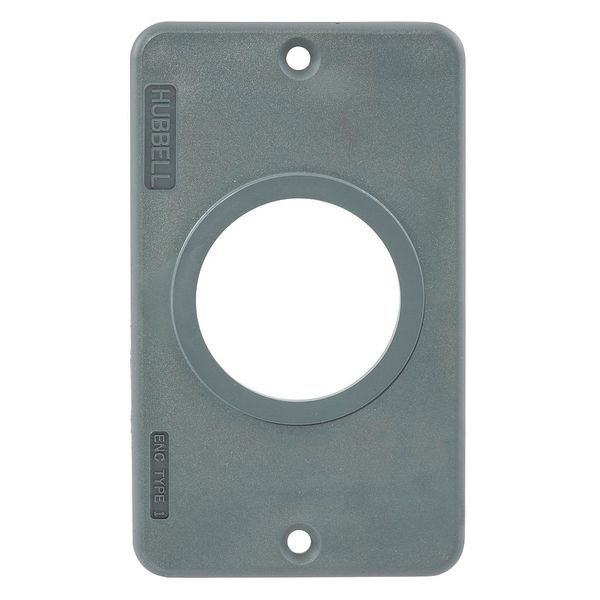 1 -Gang Vertical Weatherproof Outlet Box Plate, 2-13/64