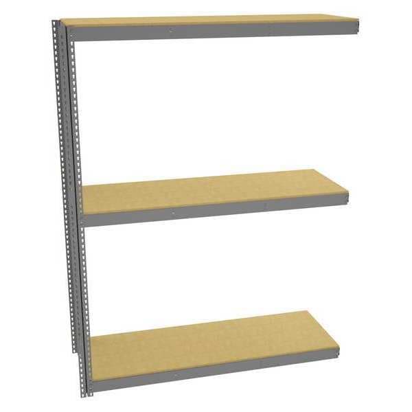 Boltless Shelving Unit, 72inWx24inDx96inH, Color: Gray