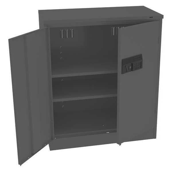 22 ga. ga. Carbon Steel Storage Cabinet, 36 in W, 42 in H, Stationary