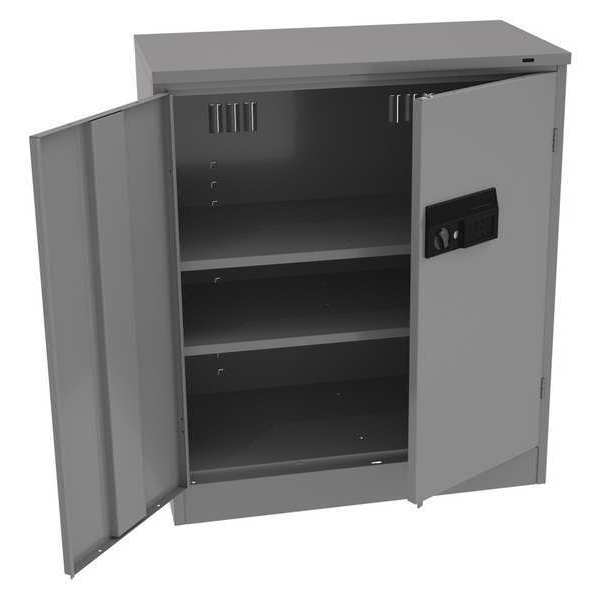 22 ga. ga. Carbon Steel Storage Cabinet, 36 in W, 42 in H, Stationary