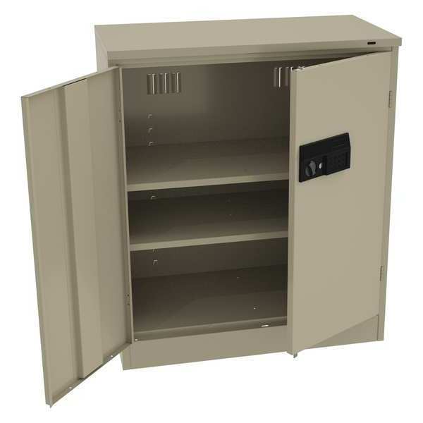 22 ga. ga. Carbon Steel Storage Cabinet, 36 in W, 42 in H, Stationary
