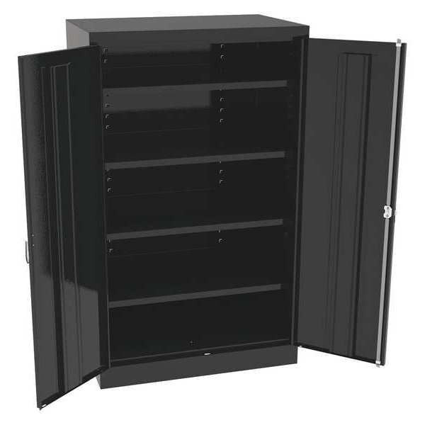 24 ga. Carbon Steel Storage Cabinet, 36 in W, 60 in H, Stationary