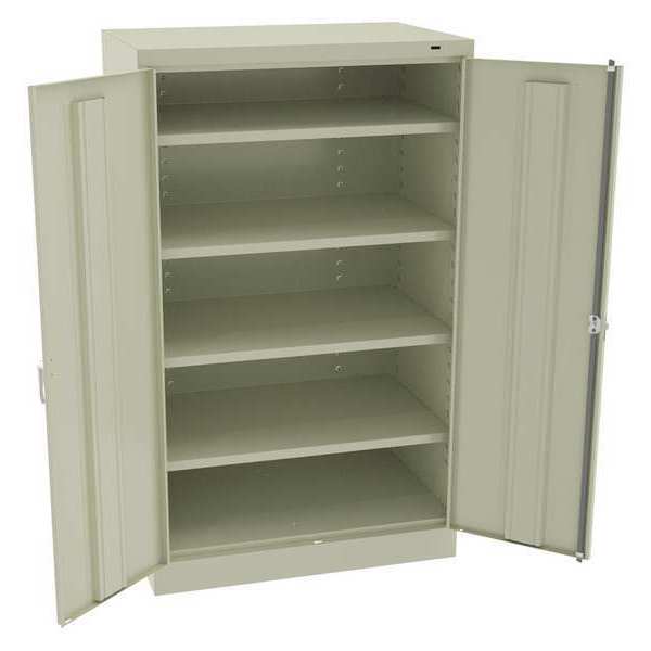 24 ga. Carbon Steel Storage Cabinet, 36 in W, 60 in H, Stationary