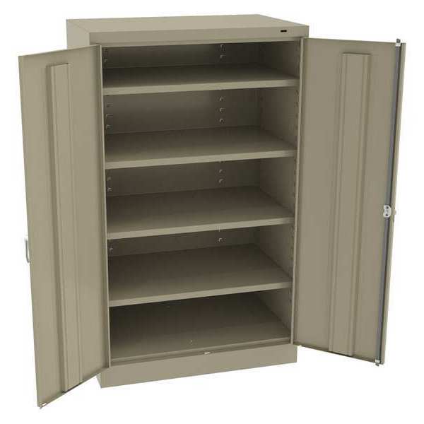 24 ga. Carbon Steel Storage Cabinet, 36 in W, 60 in H, Stationary