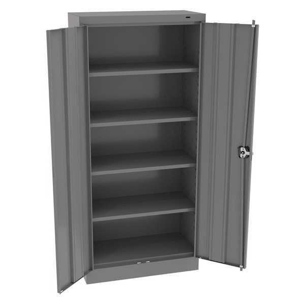 24 ga. Steel Storage Cabinet, 30 in W, 66 in H, Stationary