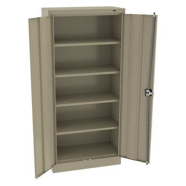 24 ga. Steel Storage Cabinet, 30 in W, 66 in H, Stationary
