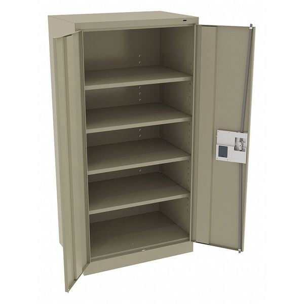 24 ga. Carbon Steel Storage Cabinet, 36 in W, 72 in H, Stationary