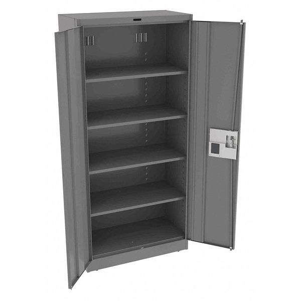 22 ga. Steel Storage Cabinet, 36 in W, 78 in H, Stationary