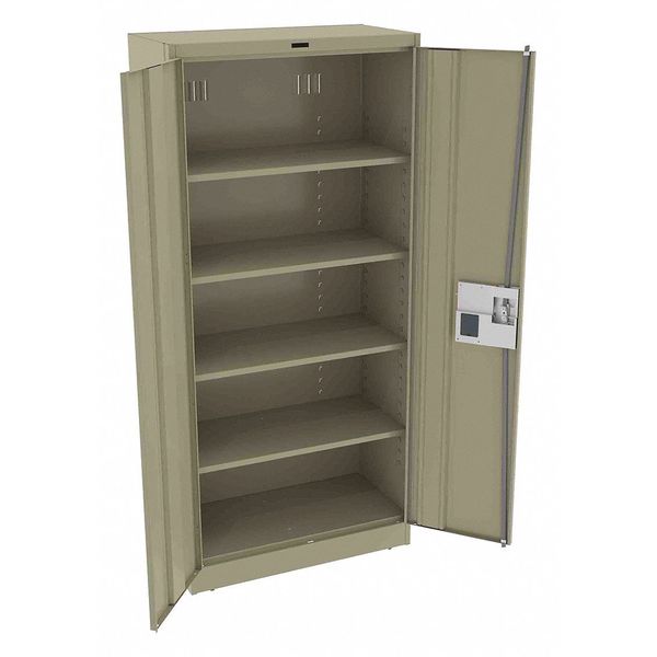 22 ga. Steel Storage Cabinet, 36 in W, 78 in H, Stationary
