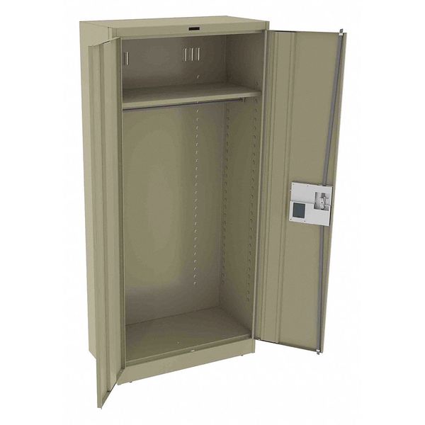 22 ga. Steel Storage Cabinet, 36 in W, 78 in H, Stationary