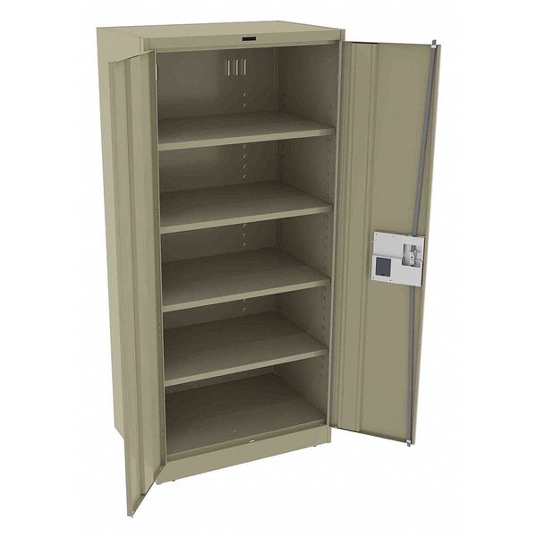 22 ga. Carbon Steel Storage Cabinet, 36 in W, 78 in H, Stationary