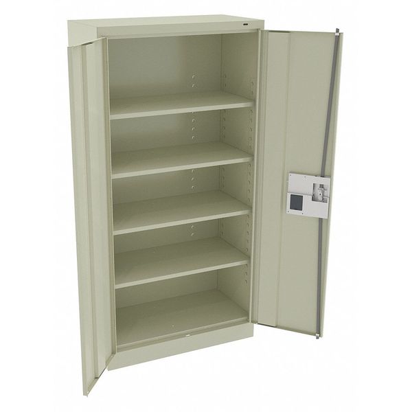 24 ga. Carbon Steel Storage Cabinet, 36 in W, 72 in H, Stationary