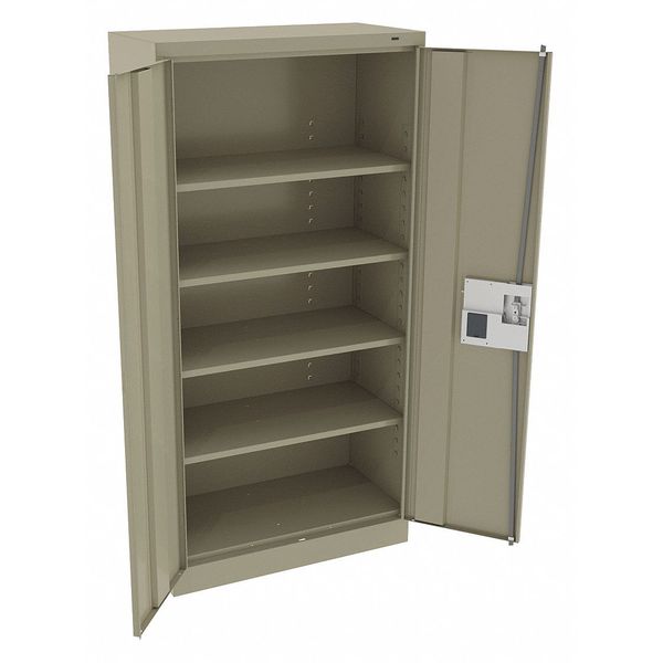 24 ga. Carbon Steel Storage Cabinet, 36 in W, 72 in H, Stationary