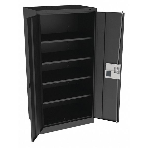 24 ga. Carbon Steel Storage Cabinet, 36 in W, 72 in H, Stationary