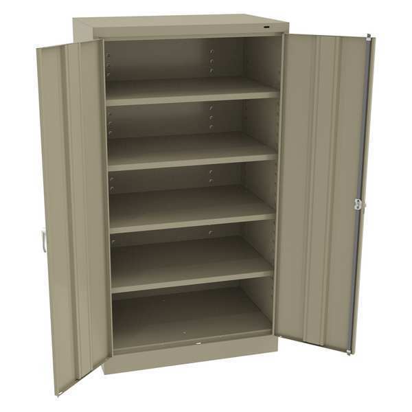 24 ga. Carbon Steel Storage Cabinet, 36 in W, 66 in H, Stationary