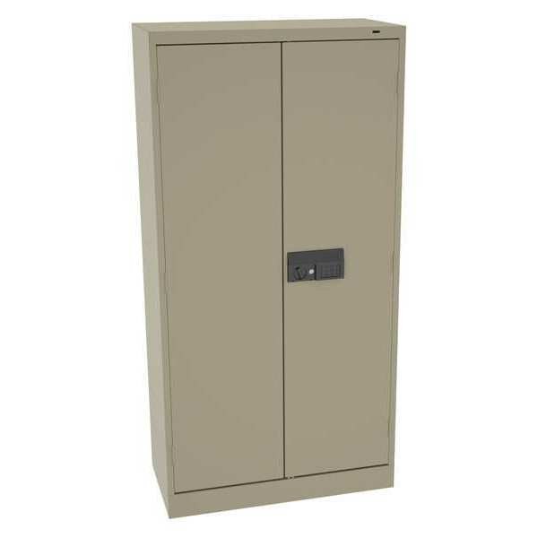 24 ga. Carbon Steel Storage Cabinet, 36 in W, 72 in H, Stationary