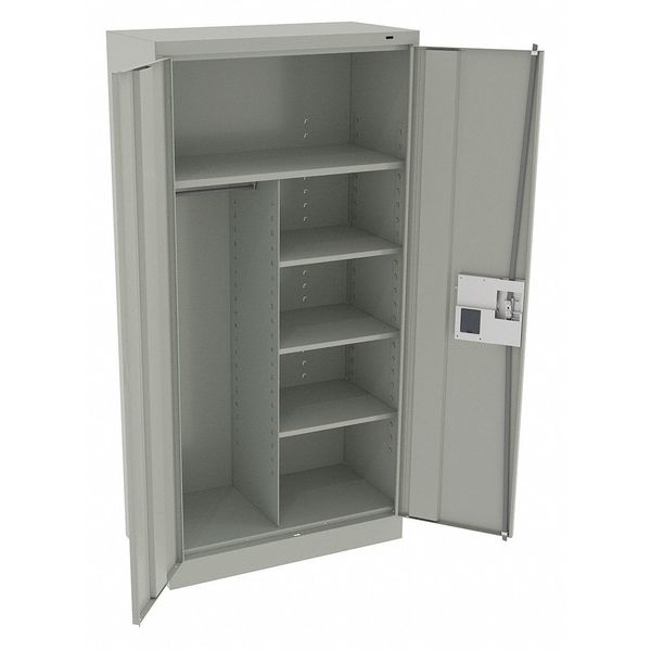 24 ga. Carbon Steel Storage Cabinet, 36 in W, 72 in H, Stationary