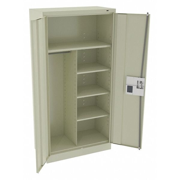 24 ga. Carbon Steel Storage Cabinet, 36 in W, 72 in H, Stationary