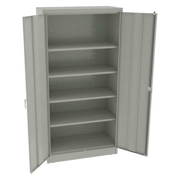 24 ga. Steel Storage Cabinet, 36 in W, 72 in H, Stationary
