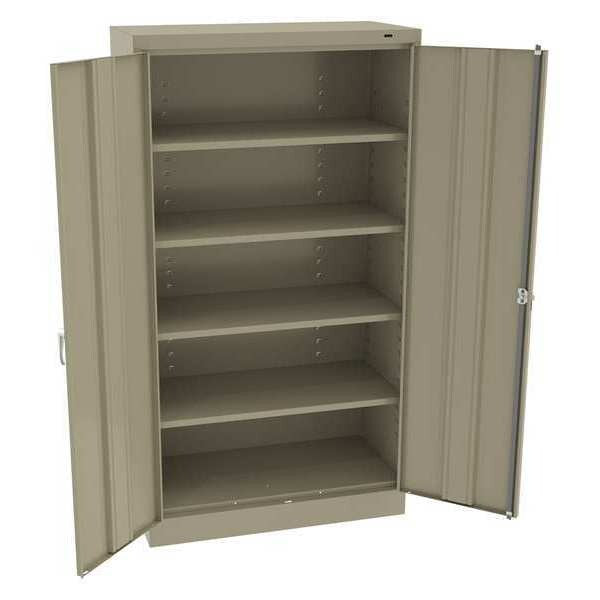 24 ga. Carbon Steel Storage Cabinet, 36 in W, 66 in H, Stationary