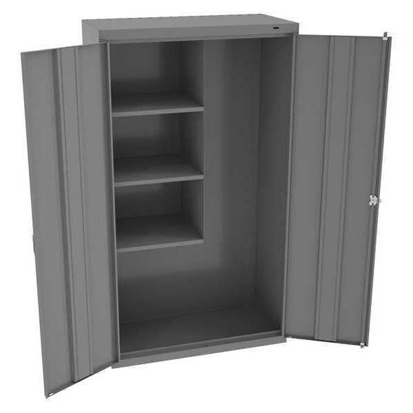 24 ga. Steel Storage Cabinet, 36 in W, 64 in H, Stationary