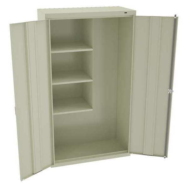 24 ga. Steel Storage Cabinet, 36 in W, 64 in H, Stationary