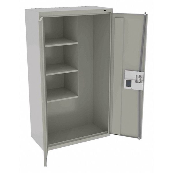 24 ga. Steel Storage Cabinet, 36 in W, 64 in H, Stationary