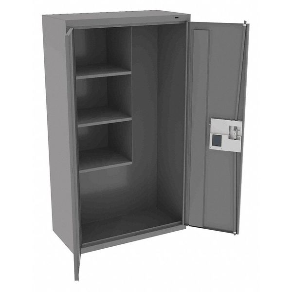24 ga. Steel Storage Cabinet, 36 in W, 64 in H, Stationary