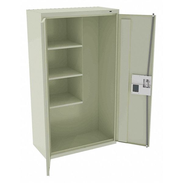 24 ga. Steel Storage Cabinet, 36 in W, 64 in H, Stationary